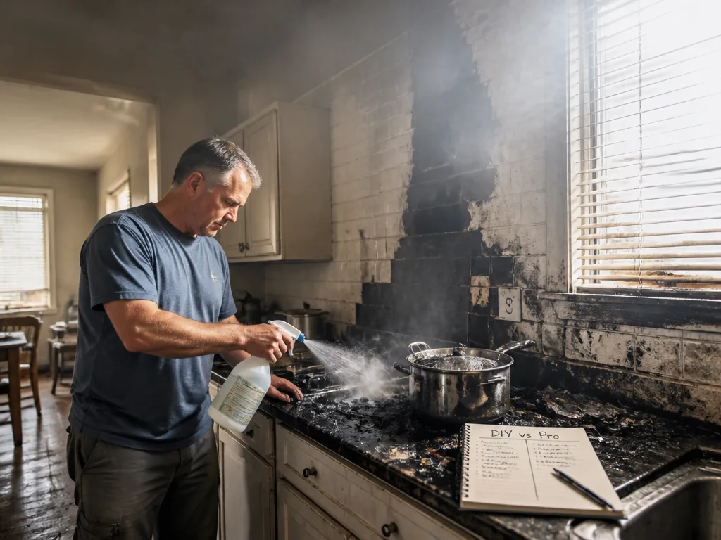 DIY vs When to Call a Pro for Fire and Smoke Incidents